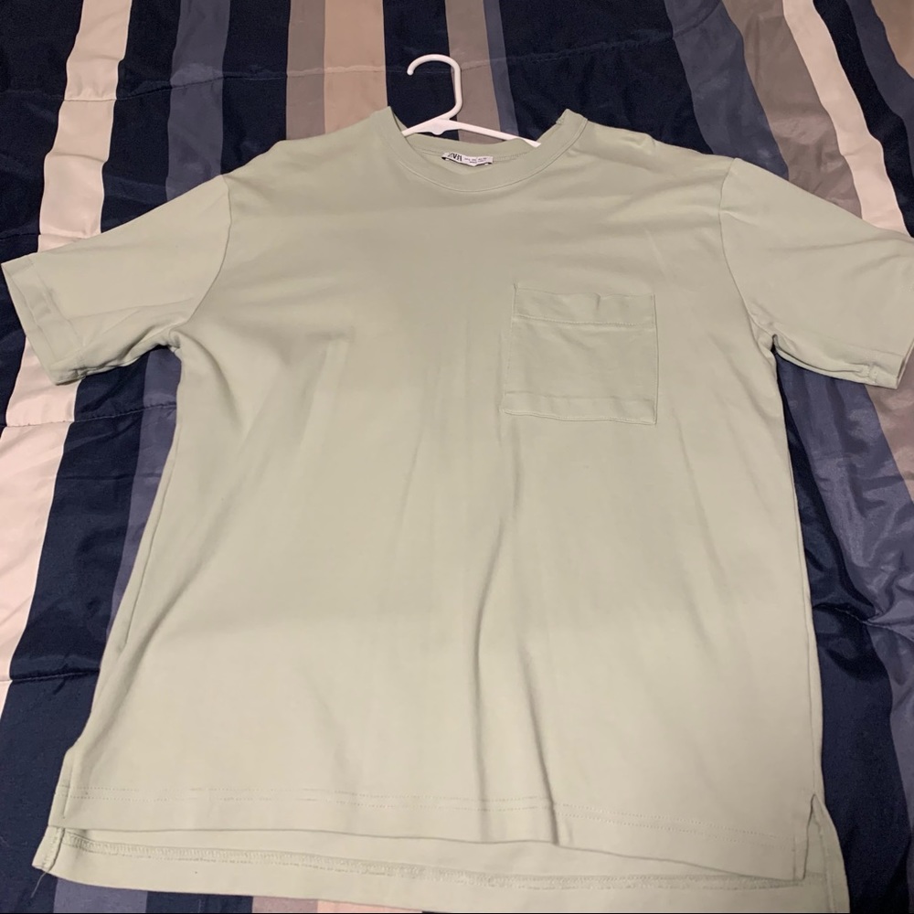 Gray Zara Pocket shirt